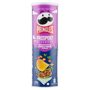 Pringles Passport Flavours Mexican Style Chilli Taco Flavour Limited Edition Chips 165g