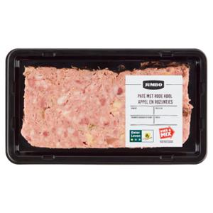 Jumbo Paté met Rode Kool, Appel en Rozijntjes ca. 140g