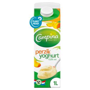 Campina yoghurt perzik 1L