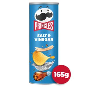 Pringles Salt & Vinegar Chips 165g