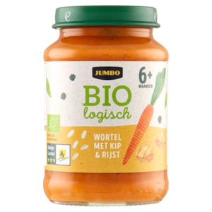 Jumbo Biologisch Wortel Met Kip & Rijst 6+ Maanden 190g