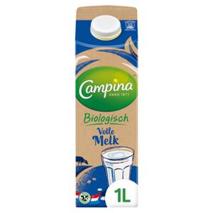 Campina Biologisch volle melk 1L