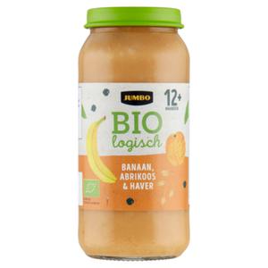 Jumbo Biologisch Banaan, Abrikoos & Haver 12+ Maanden 250g