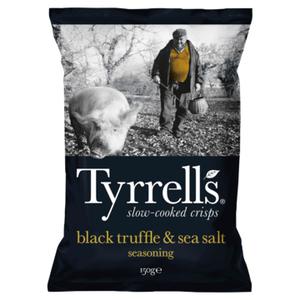 Tyrrells chips Black truffle & Sea salt 8 x 150g