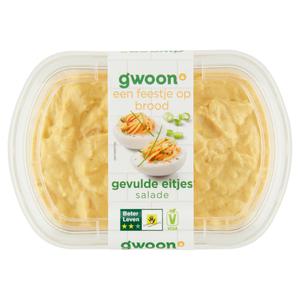 g'woon gevulde eitjes salade
