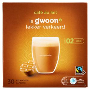 g'woon koffiecapsules cafe au lait