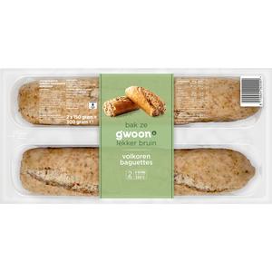 g'woon volkoren baguettes