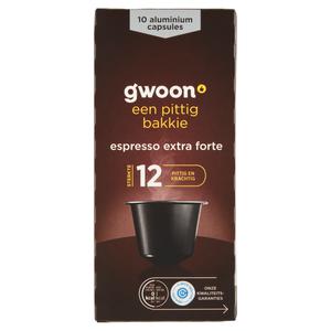 g'woon koffiecapsules espresso extra forte 12