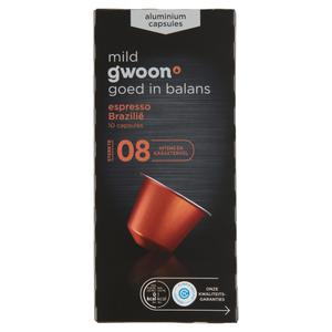 g'woon aluminium capsules espresso Brazil 7