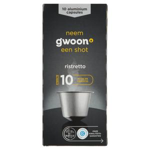 g'woon koffiecapsules ristretto 10