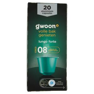 g'woon koffiecapsules lungo forte 8