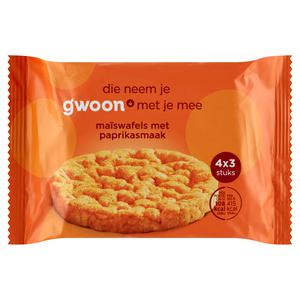 g'woon maiswafels met paprikasmaak