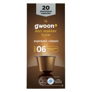 g'woon koffiecapsules espresso classic 6