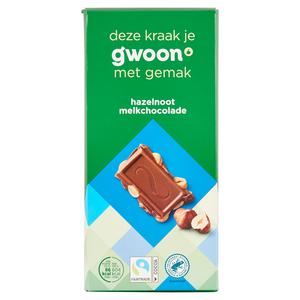 g'woon melk hazelnoot chocolade