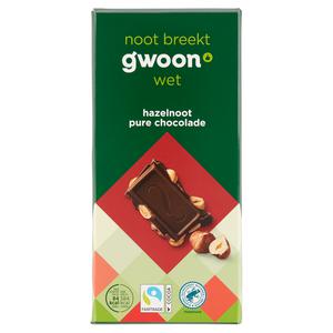 g'woon hazelnoot pure chocolade