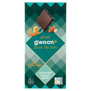 g'woon pure chocolade amandel sinaasappel