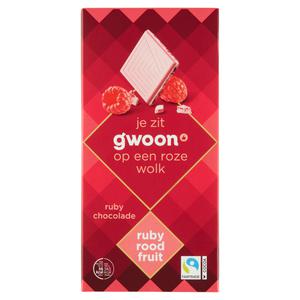 g'woon ruby chocolade ruby rood fruit