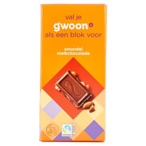 g'woon amandel melkchocolade