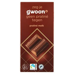 g'woon praline melk chocolade