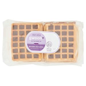 g'woon gevulde eierwafels met hazelnootsmaak