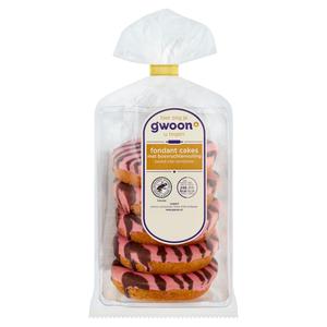 g'woon fondant cakes met bosvruchtenvulling