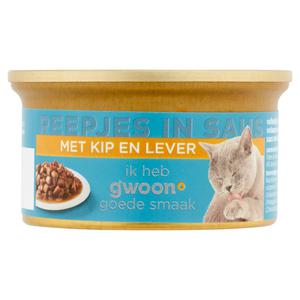 g'woon reepjes in saus met kip en lever