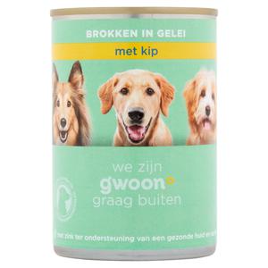 g'woon brokken in gelei met kip