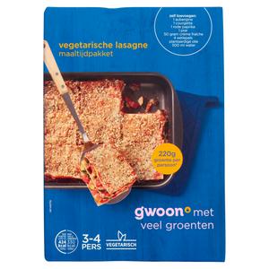 g'woon vegetarische lasagne maaltijdpakket