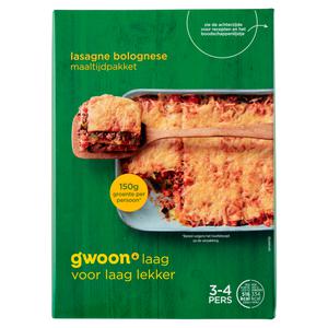 g'woon lasagne bolognese maaltijdpakket