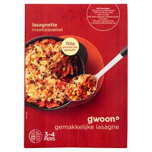 g'woon lasagnette maaltijdpakket