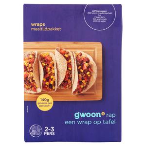 g'woon wraps maaltijdpakket