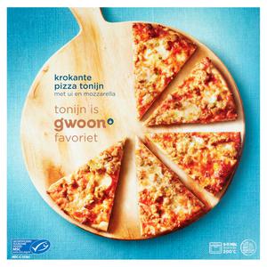 g'woon krokante pizza tonijn