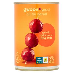 g'woon gehaktballetjes in bbq-saus