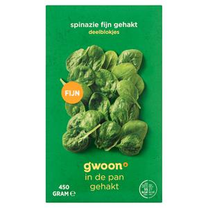 g'woon spinazie fijn gehakt