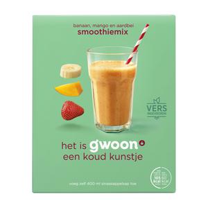 g'woon smoothiemix banaan, mango en aardbei