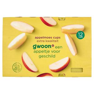 g'woon appelmoes cups extra kwaliteit