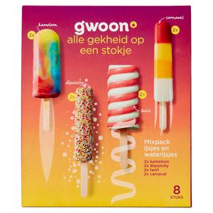 g'woon waterijsjes en roomijsjes mixpack