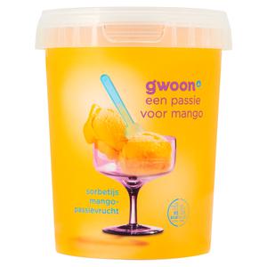 g'woon sorbetijs mango-passievrucht