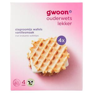 g'woon slagroomijswafels vanille