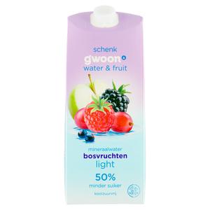 g'woon water & fruit light bosvruchten