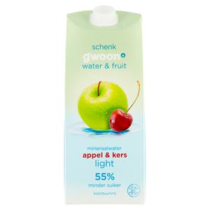 g'woon water & fruit light appel-kers