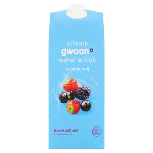 g'woon water & fruit bosvruchten