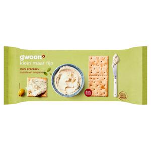 g'woon mini crackers olijfolie en oregano