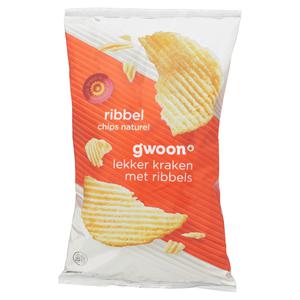 g'woon ribbelchips naturel