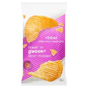 g'woon ribbelchips sour cream chili