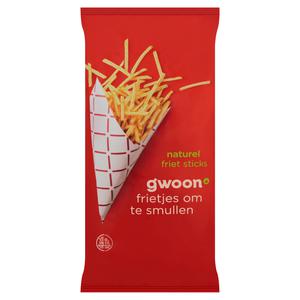 g'woon naturel friet sticks