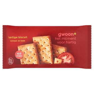 g'woon hartige biscuits tomaat en kaas