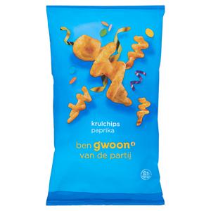 g'woon krulchips paprika