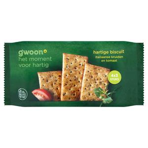 g'woon hartige biscuits Italiaanse kruiden en tomaat