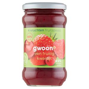 g'woon fruitspread 4 vruchten